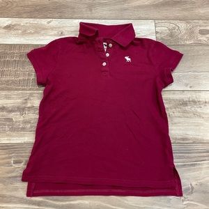 Abercrombie kids maroon polo